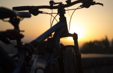 Fahrrad Sonnenuntergang