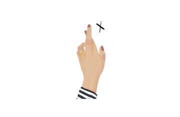 Illustration von Ann-Kathrin Poneta zum Artikel: Fingers crossed: Instagram Trend #Gerwomany als Wahlaufruf an alle Frauen