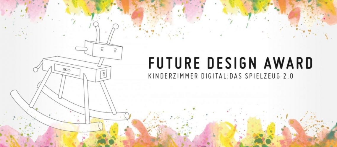Schaukelpferd mit Roboterkopf bunte Farben zum Artikelthema Future Design Award: Das Spielzeug 2.0